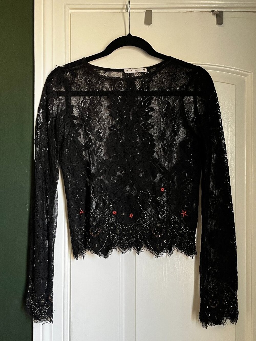 Pull & Bear Women's Lace Crop top